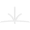 Ekena Millwork Davenport Architectural Grade PVC Gable Bracket, 96"W x 52"H x 2"D x 4"F, 13/12 Pitch GBP096X52X0204DAV00 - alternate 4